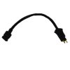 Cord, 8" Black Pigtail Male/Female Part Number: 32-5752-62 for Fitall