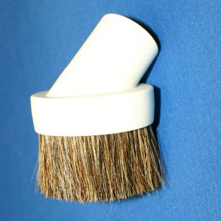 Dust Brush, White 1-1/4" Horse Hair Hard Vinyl Part Number: XS-DB65/H/1C for Fitall