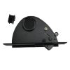 Dustpan, Black Baseboard Sweep Inlet With Fitting Part Number: VD-DP-BLK-02A for Built-In