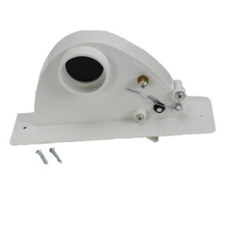 White Vacuupan vac pan for central vacuum built in systems under counter