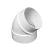 Fitting, White Spigot 45 Degree Vaculine 80/Case Part Number: 765518W for Built-In
