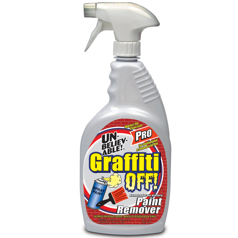 Graffiti Off, Unbelievable Pro Paint Remover 32 oz Part Number: UGO-32 for Counter Sale