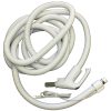 Hose, Light Gray 35' Bttn Lock 6' Pigtail Convert Part Number: 4W3535FPWS for Built-In