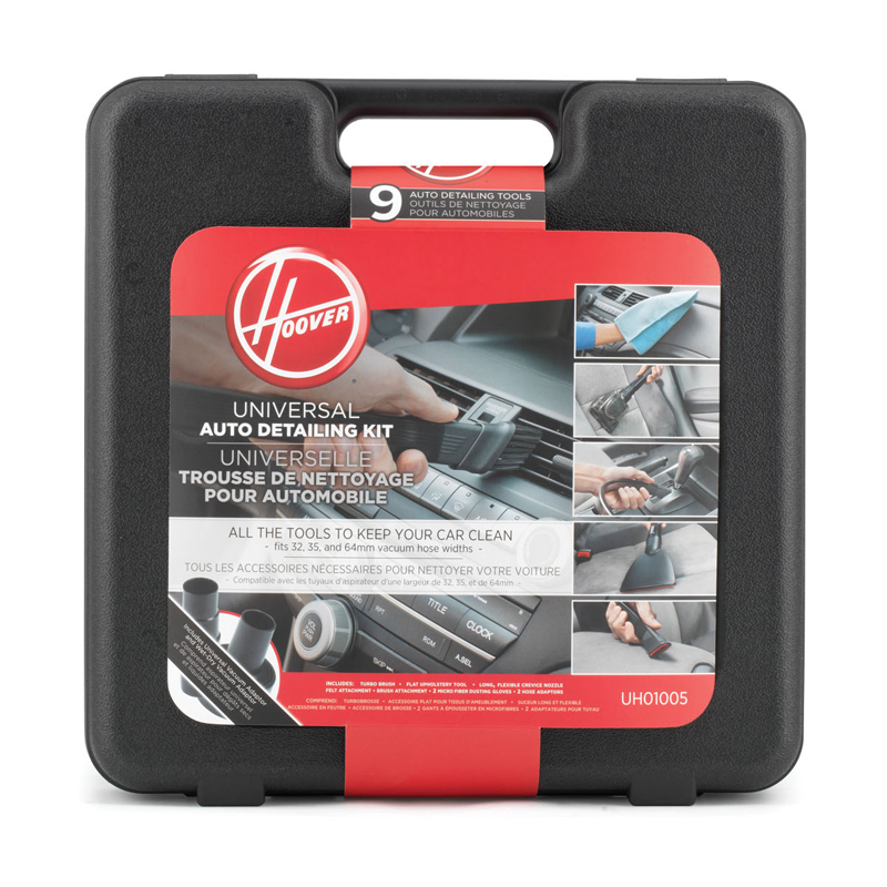 KIT, AUTO DETAILING FA ADAPTOR TURBO HAND TOOL 9PC Part Number: UH01005 for Hoover