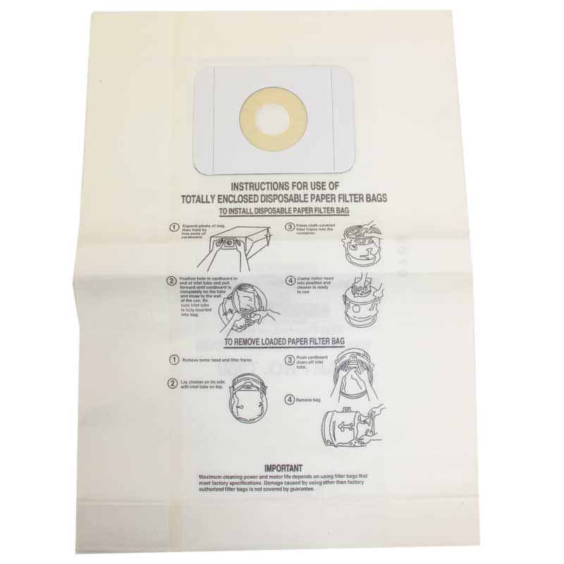 **NLS** Paper Bag, Comm Can PKPT10/PT101/PT151/PT5 Part Number: 384453 for Oreck