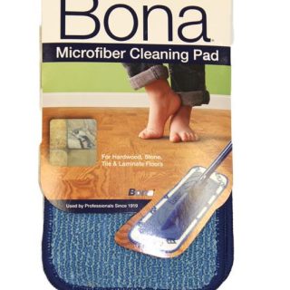Pad, 4"x 15" Spray Mop Microfiber Blue Bona Part Number: AX0003053 for Bona