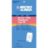 Paper Bag, 1500 Canister Style H Microlined 6Pk Part Number: 486811 for Riccar/Simplicity Replacement