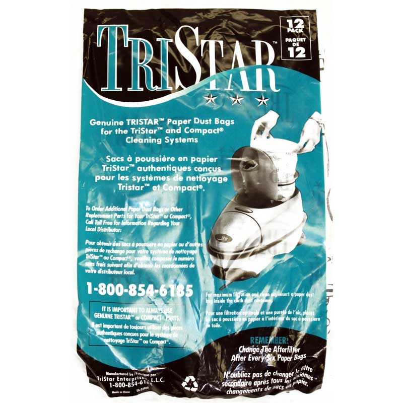 Paper Bag, Compact/Tristar 12 Pk Part Number: 70305 for Compact