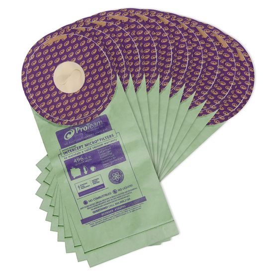 Paper Bag, Cylindrical Closed Collar 6 Qt 10 Pk Part Number: 106995 for Proteam