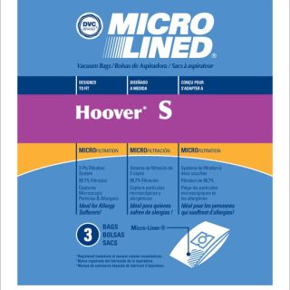 Paper Bag, DVC Hoover S Microlined 3Pk Part Number: 446947 for Hoover Replacement