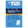 Paper Bag, DVC Kenmore 50570 Microlined 3Pk Part Number: 471550 for Kenmore Replacement