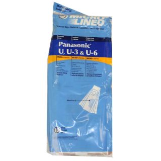Paper Bag, DVC Style U6 Microlined 10Pk Part Number: 456799 for Panasonic Replacement