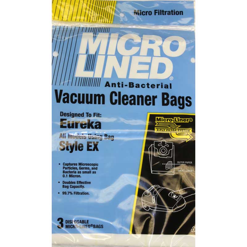 Paper Bag, EUR Style EX Microlined 3Pk Part Number: 469904 for Eureka Replacement