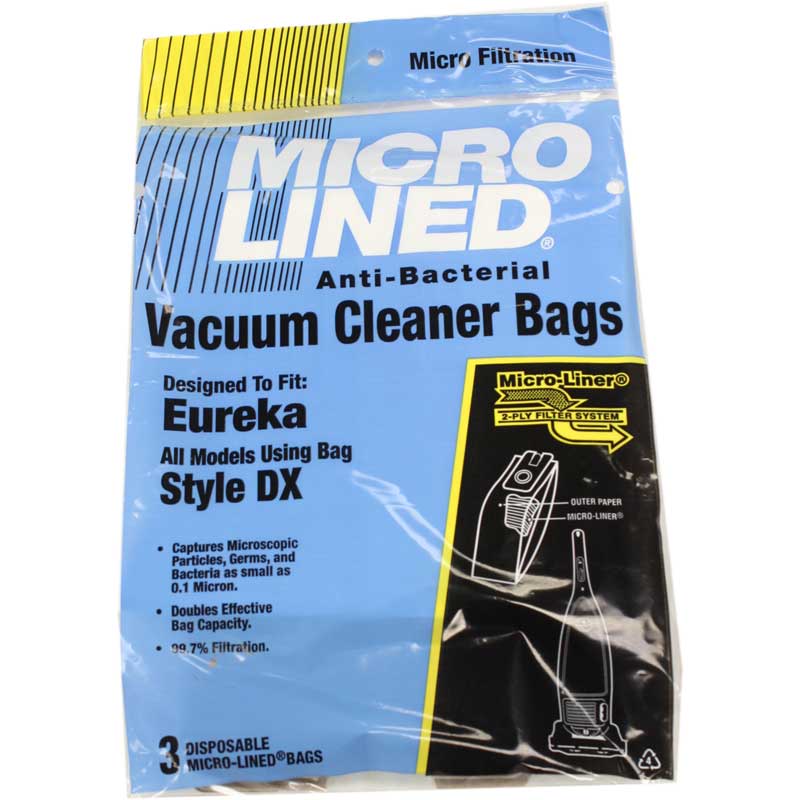 Paper Bag, Eur Style DX Micro-Lined 3 Pk Part Number: 469793 for Eureka Replacement
