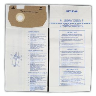 Paper Bag, :( Eureka Style AA Bulk 100CS Part Number: 557366 for Eureka Replacement