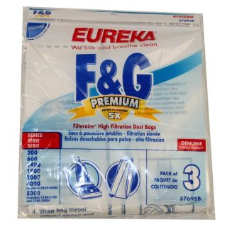 Paper Bag, F&G Filteraire 3 Pk Part Number: 57695C for Eureka