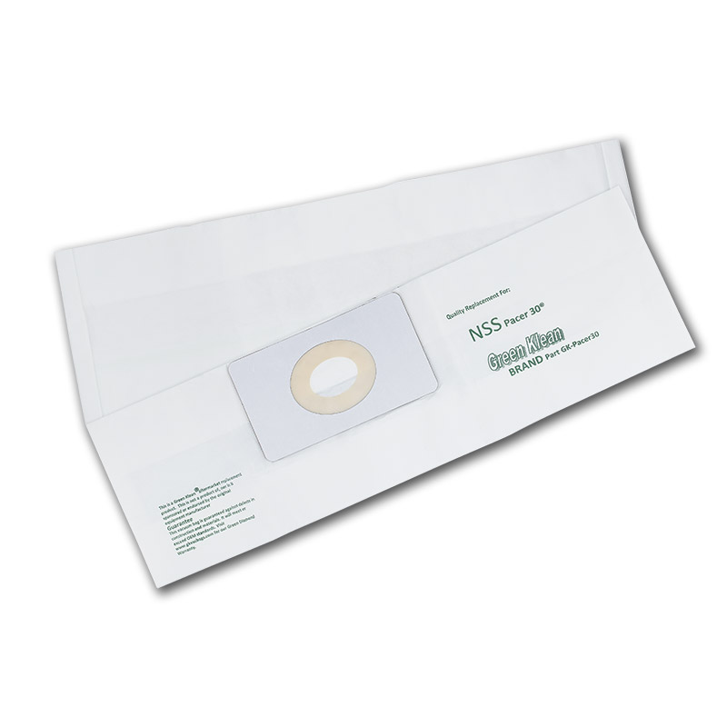 Paper Bag, GK NSS Pacer 30 WAV, 3Pk Part Number: GK-PACER30 for NSS Replacement