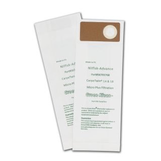 Paper Bag, GK Nilfisk Carpetwin 14/18 10Pk Part Number: GK-CARPTWN for Advance Replacement