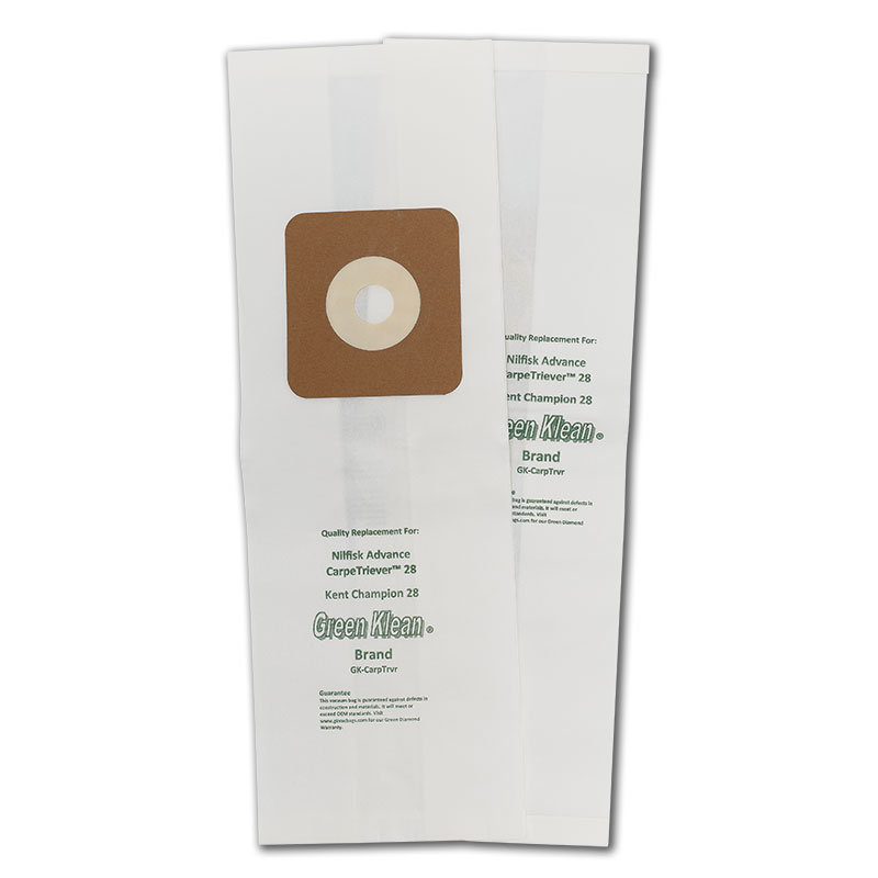 Paper Bag, GK Nilfisk Carptrvr28 LAU 3Pk Part Number: GK-CARPTRVR for Advance Replacement