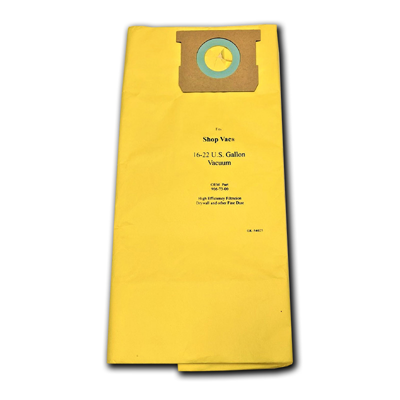 Paper Bag, GK ShopVac 16-22 gal 540-25 2Pk Part Number: GK-54025 for Shop Vac Replacement