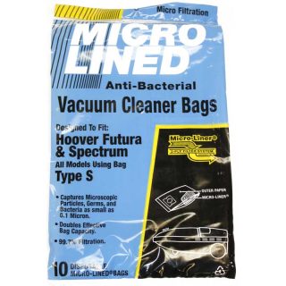 Paper Bag, :( Hoover Type S Micro Spectrm 10p Part Number: 465577 for Hoover Replacement