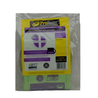 Paper Bag, Micro Filter Open Collar 6QT 10PK Part Number: 106960 for Proteam