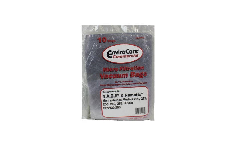 Paper Bag,:( N.A.C.E. Henry/James JV-180 10 Pk Part Number: ECCNVM for Nacecare Replacement