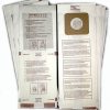 Paper Bag, Panasonic U/U3/U6 Microlined Bulk 100CS Part Number: 527270 for Panasonic Replacement