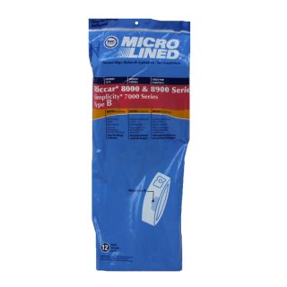Paper Bag, Ric DVC 8000/Sim 7000 Type B Micro 12Pk Part Number: 486415 for Riccar/Simplicity Replacement