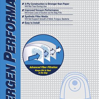 Paper Bag, Riccar Z Moonlight/Sunburst Syn 6Pk Part Number: 413130 for Riccar/Simplicity Replacement
