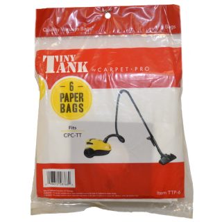 Carpet Pro Vacuum Bags for Tiny Tank CPC-TT 6pk Paper - TTP-6