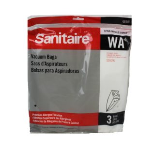 Paper Bag, Wide Area Sanitaire 3Pk Part Number: 6810310 for Eureka