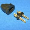 Plug, Black Male W/Cord Holder 2-Wire Import Part Number: 32-5604-61 for Fitall