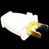 Plug, White Male 2-Wire W/Cord Holder 15A 125V Part Number: SA940W for Fitall