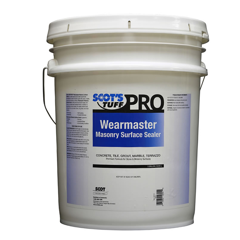 SEALER, MASONRY SURFACE WEARMASTER 5 GAL REFORM Part Number: A4712 for Scot Labs