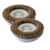 Scrub Brush, 6" Dia Fits Most 12" Polishers Set/2 Part Number: 45-0134-2 for Koblenz