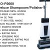 Shampooer Polisher, 144oz 2 Speed T Handle 4.2Amp Part Number: 00-2079-2 for Koblenz