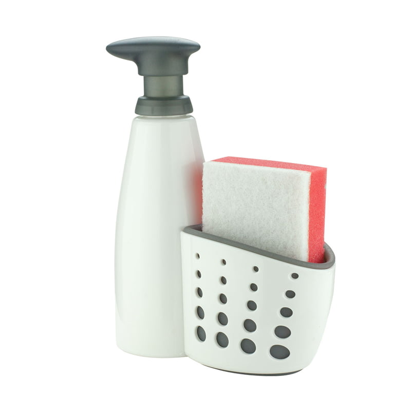 Soap Dispenser, Gray/White Sink Sider W/Sponge Part Number: 50096 for Casabella