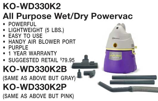 Vac, All Purpose Wet/Dry Canister Vacuum Gray Part Number: WD380K2B for Koblenz