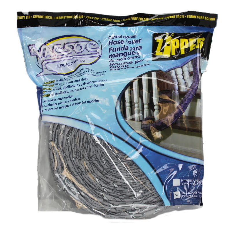 Vacsock, Gray 35' Quilted Padded W/Zipper Part Number: VS-PZGY35 for Fitall