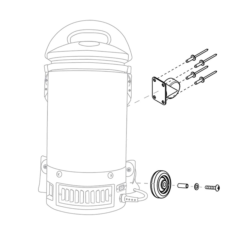 WHEEL, SIERRA BACKPACK Part Number: 106895 for Proteam