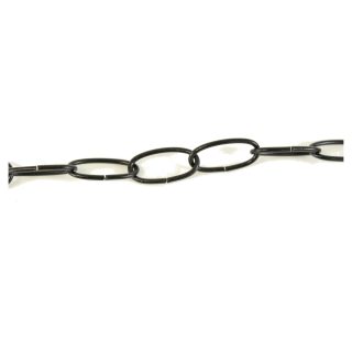 3/32in Steel Light Duty Lamp Chain Black - Sold by the Foot