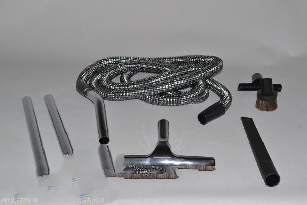 Attachment Kit-Deluxe 15Ft Wire Hose - Steel Wands For: fit all, residential