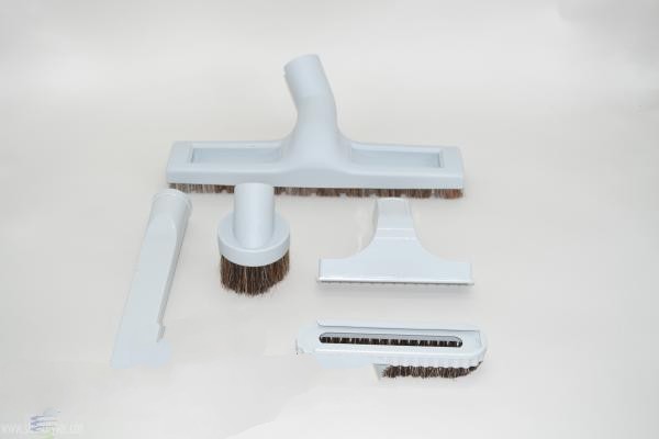 Attachment Kit - Gray - 5 Piece - Floor Brush -
Crevice - Dust Brush - Furn W/Slide On Brush For: fit all, residential
