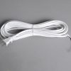 Cord-30' 17-2 White Fit All W/Grip Male Plug For: fit all, residential