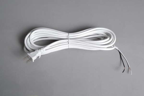 Cord-30' 17-2 White Fit All W/Grip Male Plug For: fit all, residential