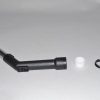 Curved Hose End-1 1/4'' Metal W/Repair Kit/Black For: fit all, residential