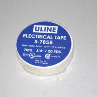 Electrical Tape-White - 3/4 X 60' - 7 Mil For: fit all, residential