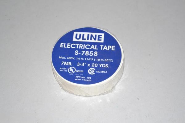 Electrical Tape-White - 3/4 X 60' - 7 Mil For: fit all, residential