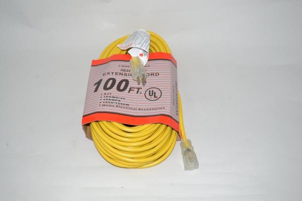 Extension Cord-100Ft - 16/3 - Commercial - Yellow
Lighted Ends For: fit all, commercial
